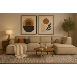 Olio Riserva Narożnik wypoczynkowy w kształcie litery U Tkanina Raven 30